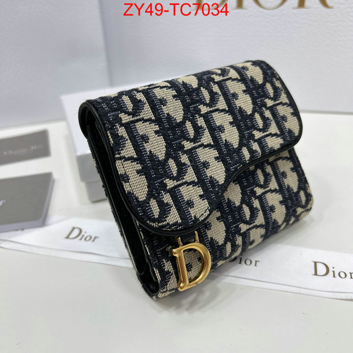 Dior Bags(4A)-Wallet- for sale online ID: TC7034 $: 49USD,