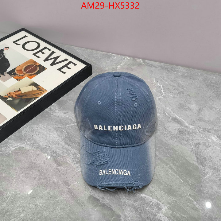 Cap(Hat)-Balenciaga how to find designer replica ID: HX5332 $: 29USD
