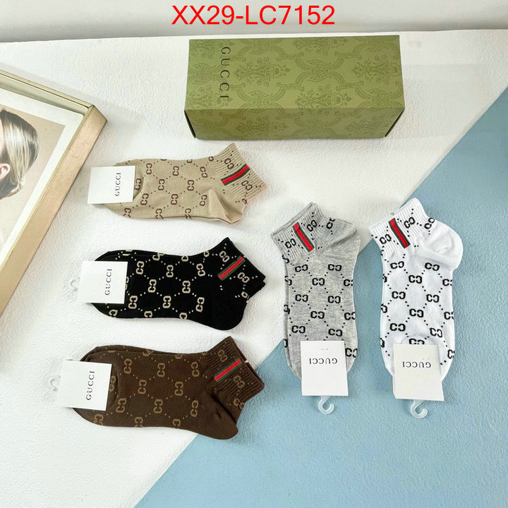 Sock-Gucci perfect quality designer replica ID: LC7152 $: 29USD