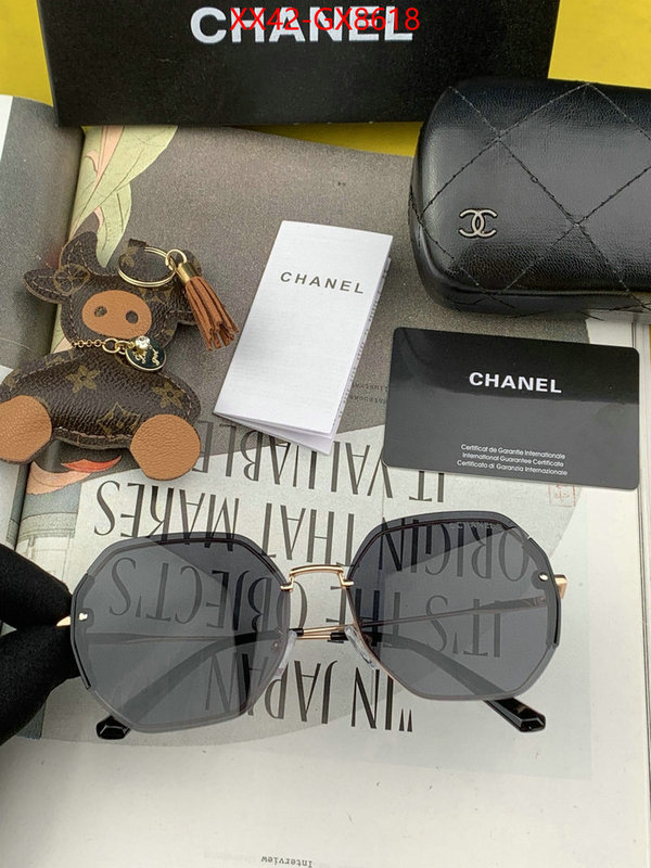 Glasses-Chanel replica 1:1 high quality ID: GX8618 $: 42USD