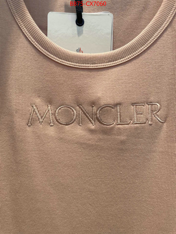 Clothing-Moncler the highest quality fake ID: CX7060 $: 75USD