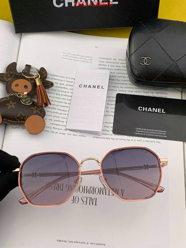 Glasses-Chanel fake aaaaa ID: GX8610 $: 42USD