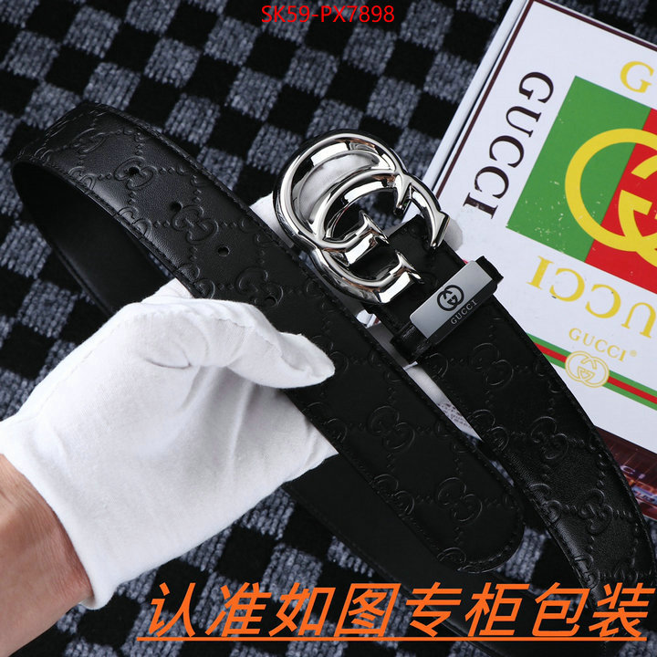 Belts-Gucci top 1:1 replica ID: PX7898 $: 59USD