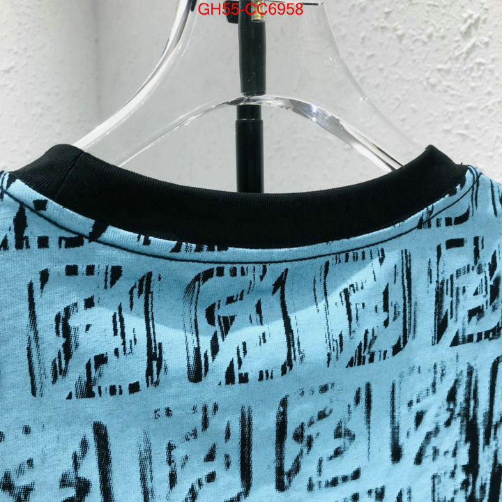 Clothing-Fendi luxury cheap replica ID: CC6958 $: 55USD