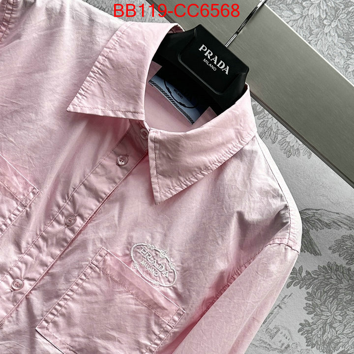 Clothing-Prada how to buy replcia ID: CC6568 $: 119USD