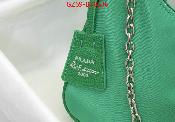 Prada Bags(4A)-Re-Edition 2005 china sale ID: BX8636 $: 69USD,