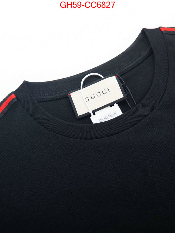 Clothing-Gucci buy 1:1 ID: CC6827 $: 59USD