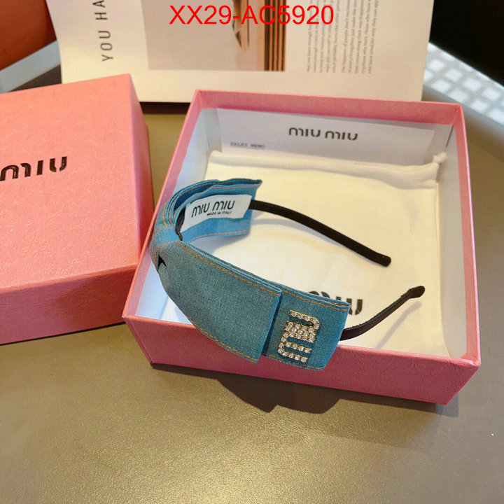 Hair band-MIU MIU where can i find ID: AC5920 $: 29USD