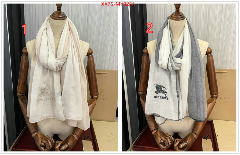 Scarf-Burberry replica shop ID: MY9254 $: 75USD