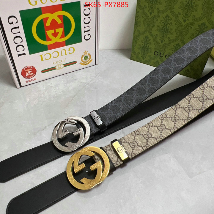 Belts-Gucci shop ID: PX7885 $: 65USD