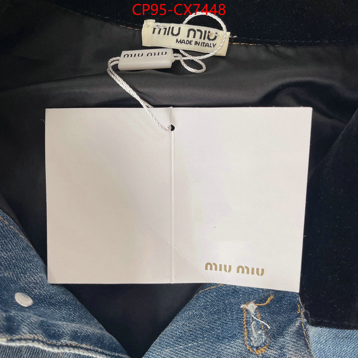 Clothing-MIU MIU how to find replica shop ID: CX7448 $: 95USD
