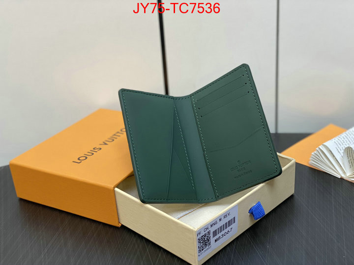 LV Bags(TOP)-Wallet wholesale ID: TC7536 $: 75USD,