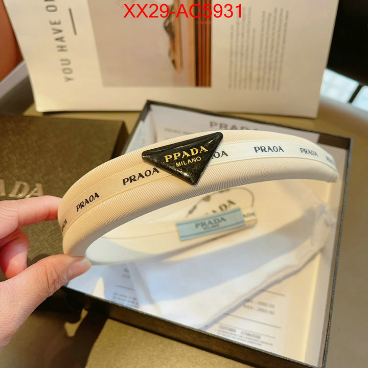 Hair band-Prada luxury fake ID: AC5931 $: 29USD