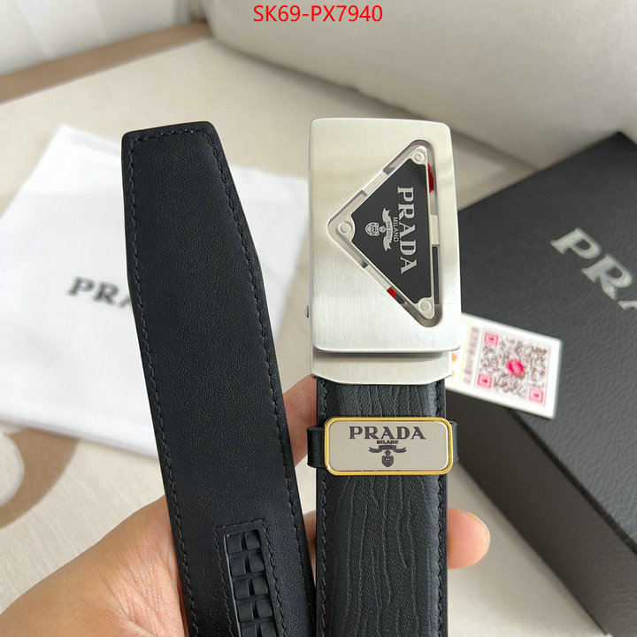 Belts-Prada fashion replica ID: PX7940 $: 69USD