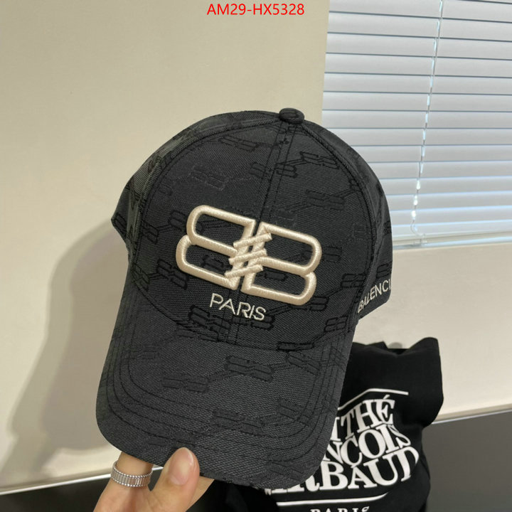 Cap(Hat)-Balenciaga cheap high quality replica ID: HX5328 $: 29USD