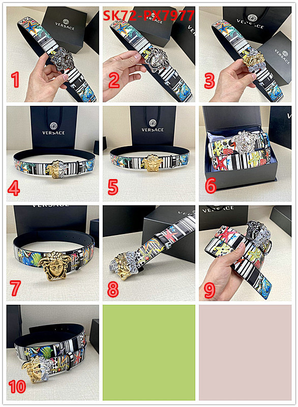 Belts-Versace replica aaaaa designer ID: PX7977 $: 72USD