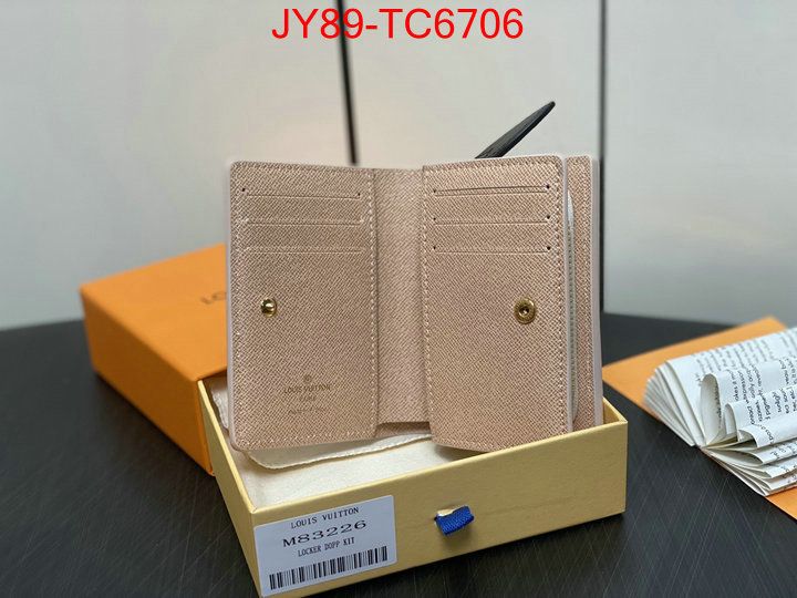 LV Bags(TOP)-Wallet replicas buy special ID: TC6706 $: 89USD,