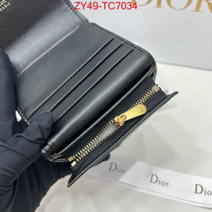 Dior Bags(4A)-Wallet- for sale online ID: TC7034 $: 49USD,