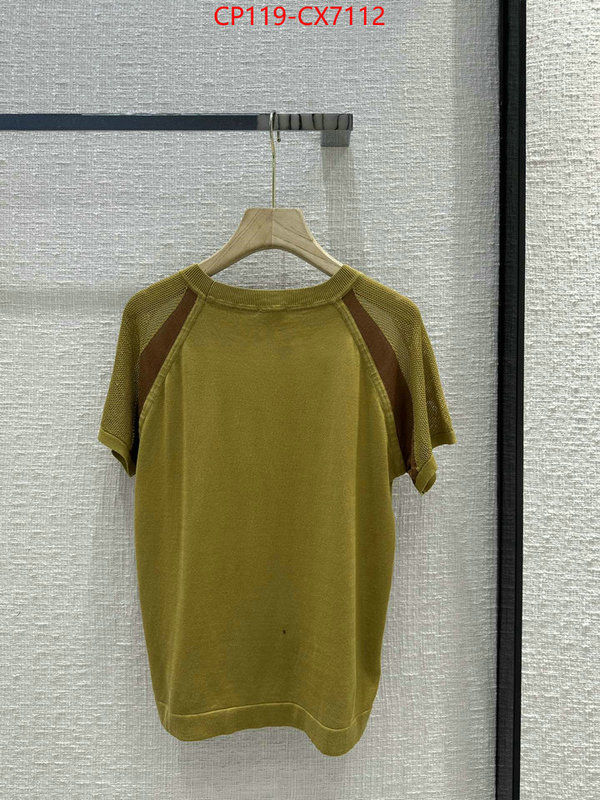 Clothing-Hermes top fake designer ID: CX7112 $: 119USD