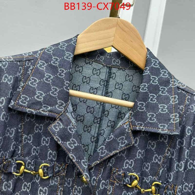 Clothing-Gucci high quality replica ID: CX7049 $: 139USD