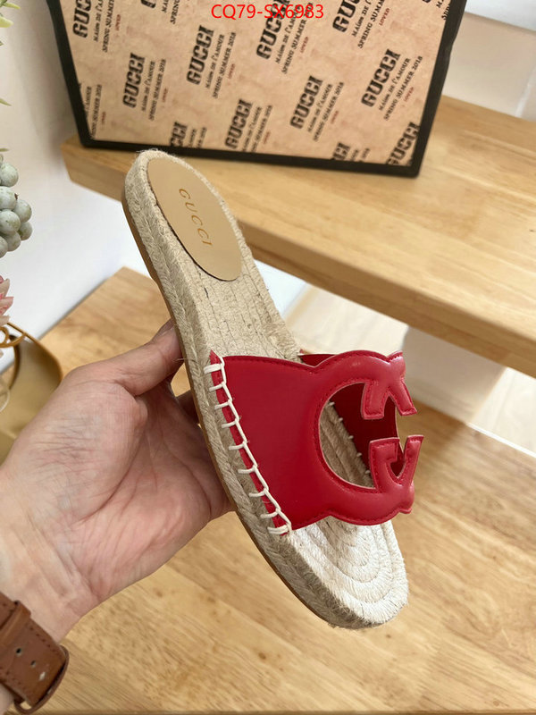 Women Shoes-Gucci best quality fake ID: SX6983 $: 79USD