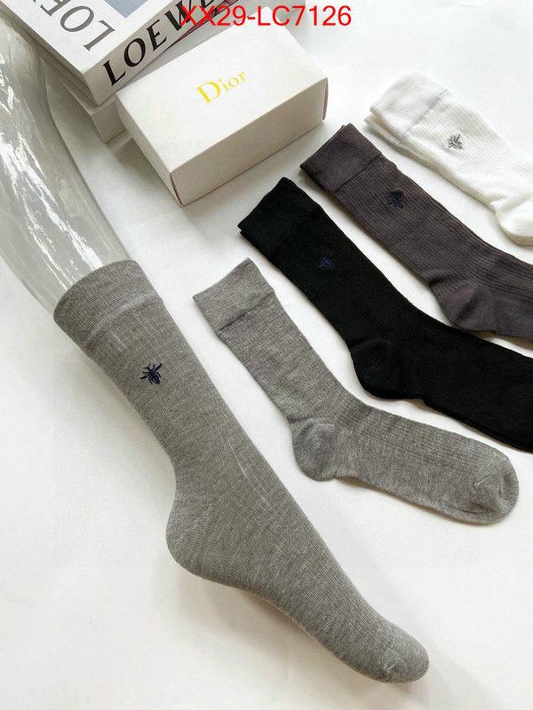 Sock-Dior luxury fashion replica designers ID: LC7126 $: 29USD