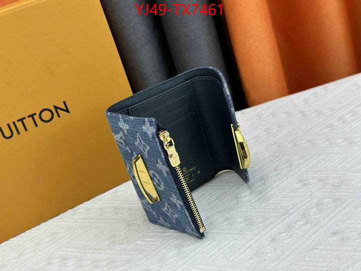 LV Bags(4A)-Wallet where could you find a great quality designer ID: TX7461 $: 49USD,