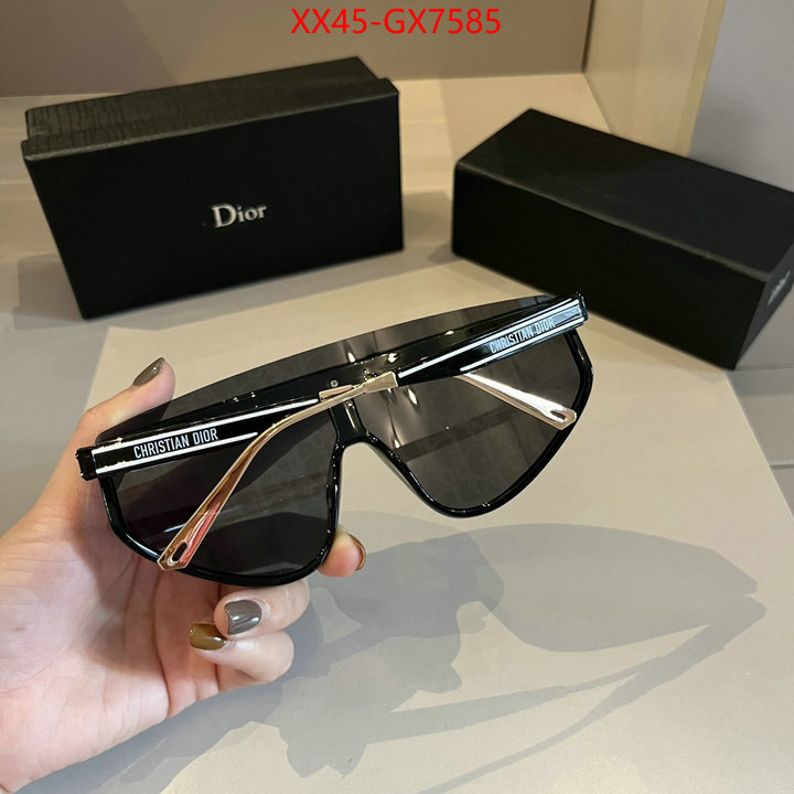 Glasses-Dior fake high quality ID: GX7585 $: 45USD