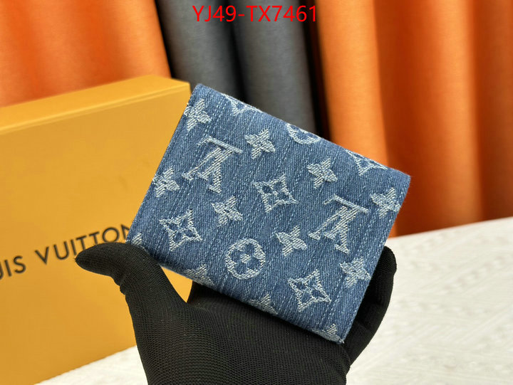 LV Bags(4A)-Wallet where could you find a great quality designer ID: TX7461 $: 49USD,