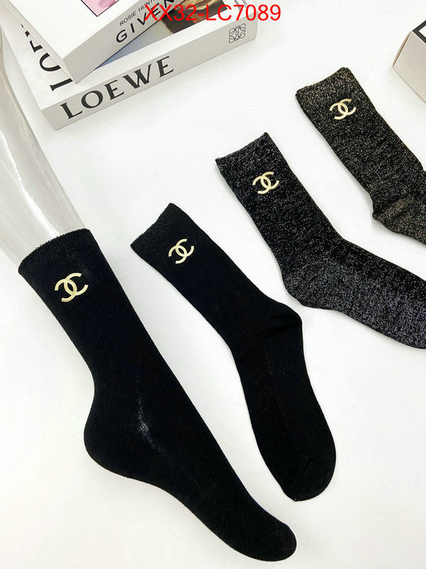 Sock-Chanel designer high replica ID: LC7089 $: 32USD