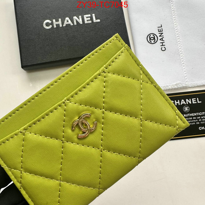 Chanel Bags(4A)-Wallet- top quality replica ID: TC7045 $: 39USD,