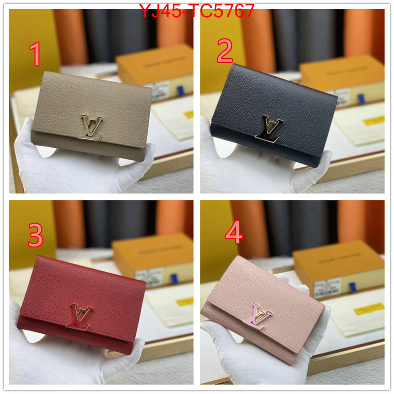 LV Bags(4A)-Wallet shop cheap high quality 1:1 replica ID: TC5767 $: 45USD,