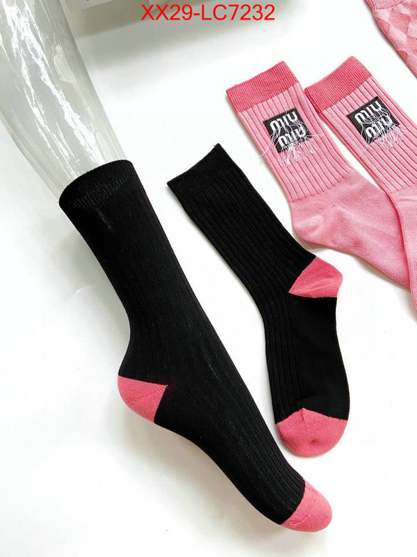 Sock-Miu Miu buy the best replica ID: LC7232 $: 29USD