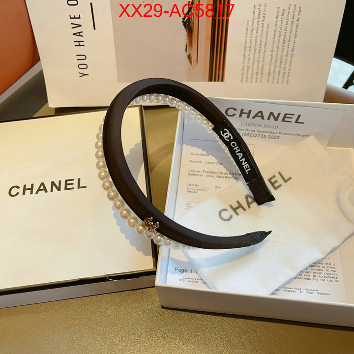 Hair band-Chanel fashion replica ID: AC5817 $: 29USD