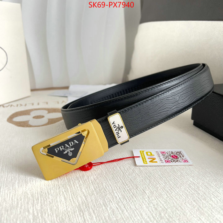 Belts-Prada fashion replica ID: PX7940 $: 69USD