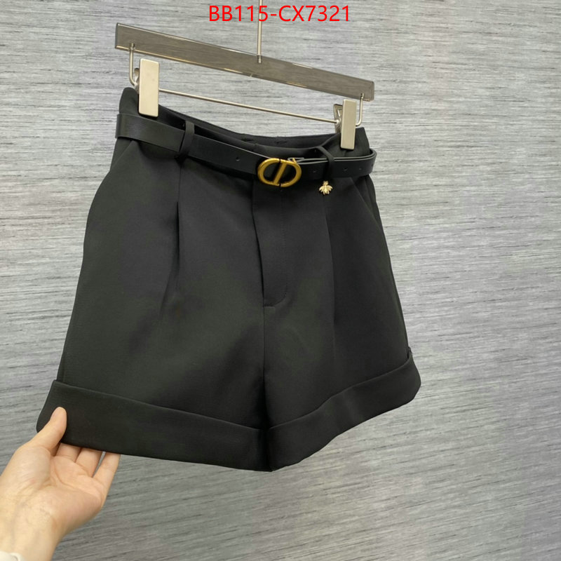 Clothing-Dior hot sale ID: CX7321 $: 115USD