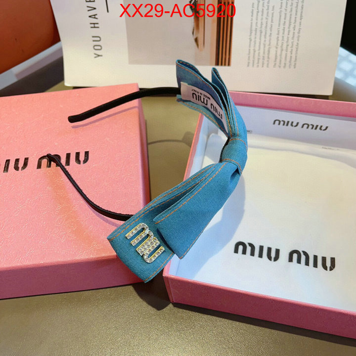 Hair band-MIU MIU where can i find ID: AC5920 $: 29USD