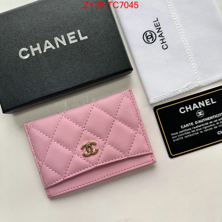 Chanel Bags(4A)-Wallet- top quality replica ID: TC7045 $: 39USD,