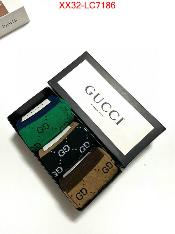 Sock-Gucci replica aaaaa+ designer ID: LC7186 $: 32USD