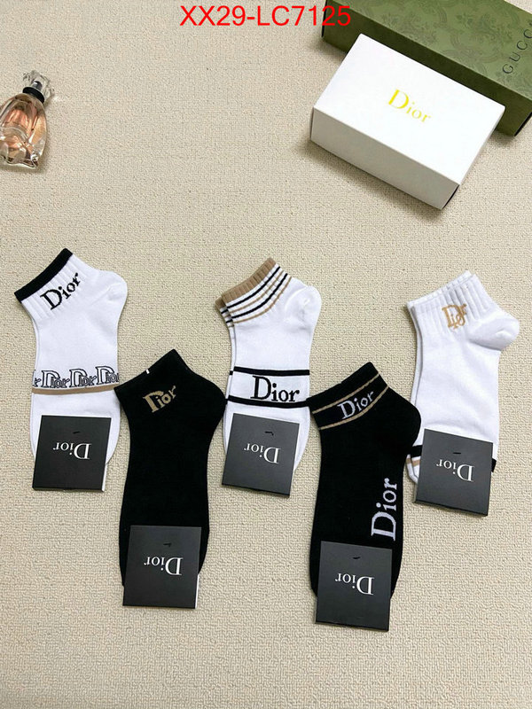 Sock-Dior copy ID: LC7125 $: 29USD