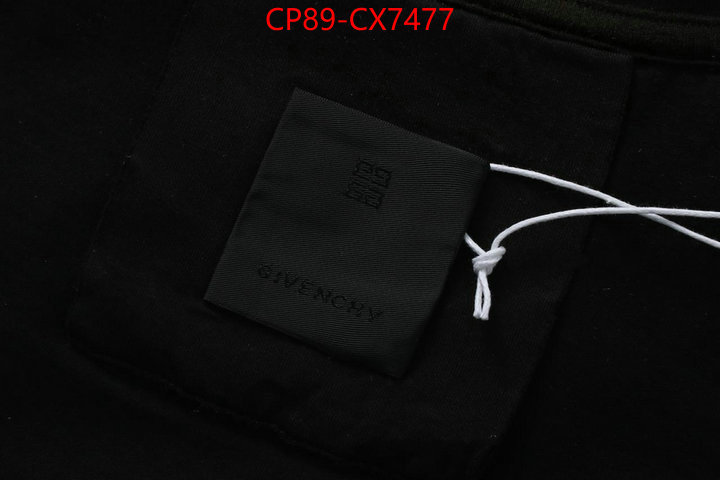 Clothing-Givenchy 1:1 replica wholesale ID: CX7477 $: 89USD
