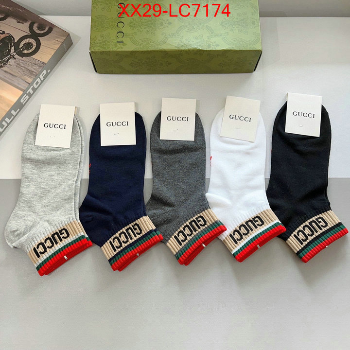 Sock-Gucci what is top quality replica ID: LC7174 $: 29USD