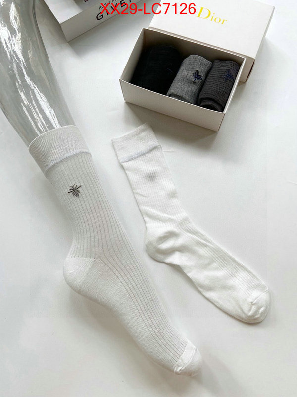 Sock-Dior luxury fashion replica designers ID: LC7126 $: 29USD