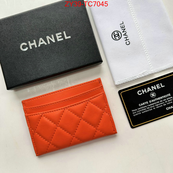 Chanel Bags(4A)-Wallet- top quality replica ID: TC7045 $: 39USD,