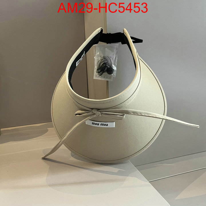 Cap(Hat)-Miu Miu high quality replica designer ID: HC5453 $: 29USD