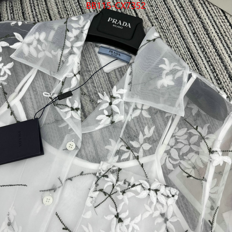 Clothing-Prada best capucines replica ID: CX7352 $: 115USD