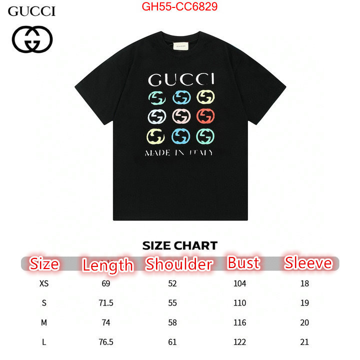 Clothing-Gucci best knockoff ID: CC6829 $: 55USD