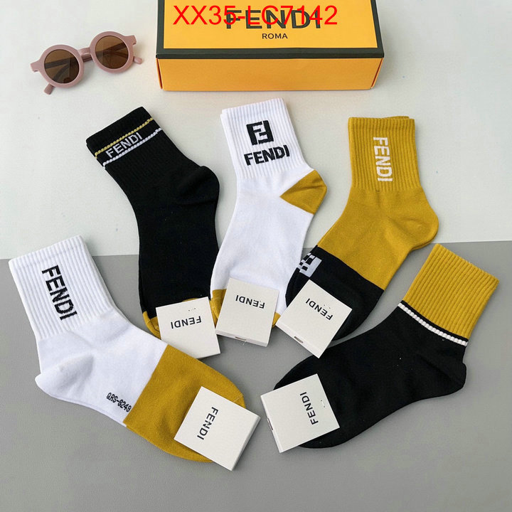 Sock-Fendi wholesale designer shop ID: LC7142 $: 35USD