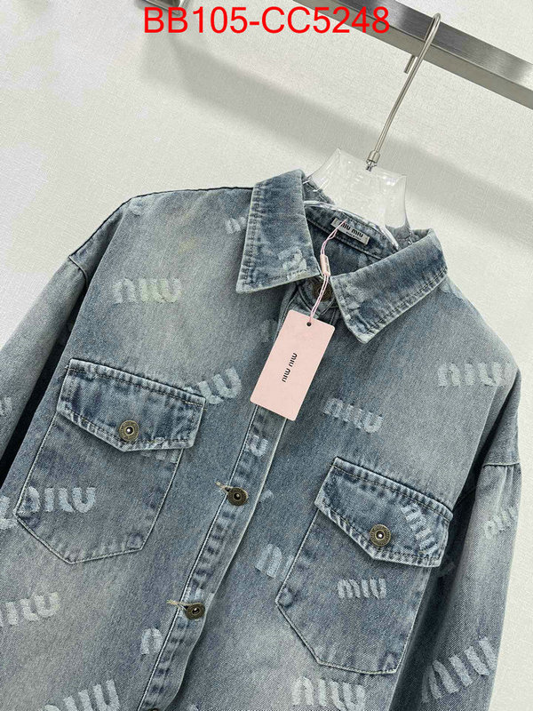 Clothing-MIU MIU 2024 replica wholesale cheap sales online ID: CC5248 $: 105USD