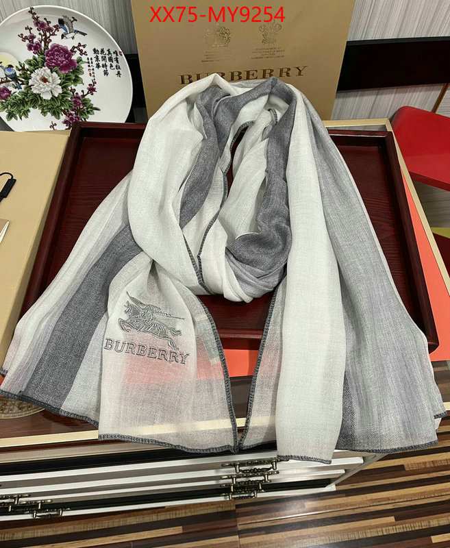 Scarf-Burberry replica shop ID: MY9254 $: 75USD